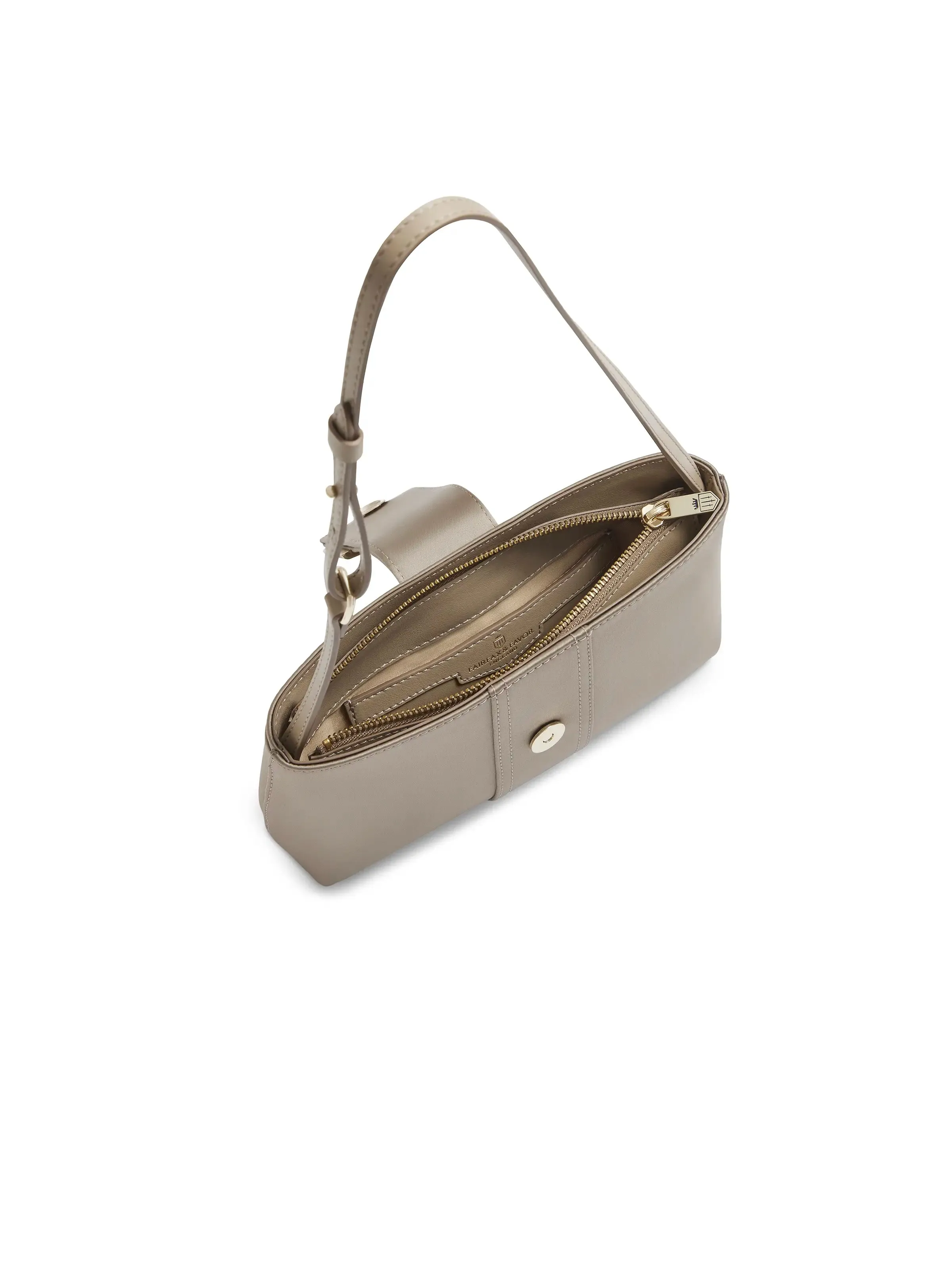 Belmont Shoulder Bag - Champagne Satin