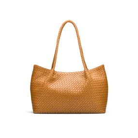 Cassidy Woven Slouchy Bag - Mustard