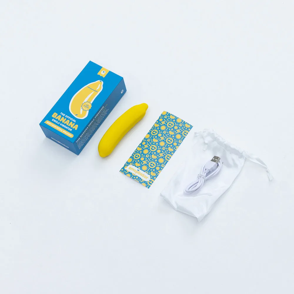 Emojibator Banana Rechargeable Silicone Vibrator