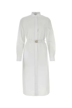 FENDI Elegant Poplin Mini Shirt Dress