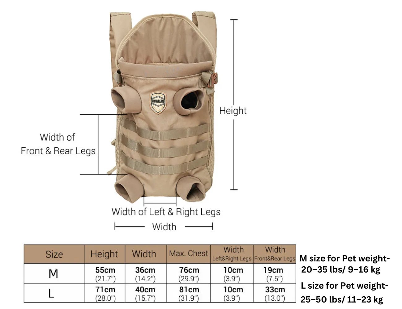 Frenchie Backpack Breathable Pet Carrier