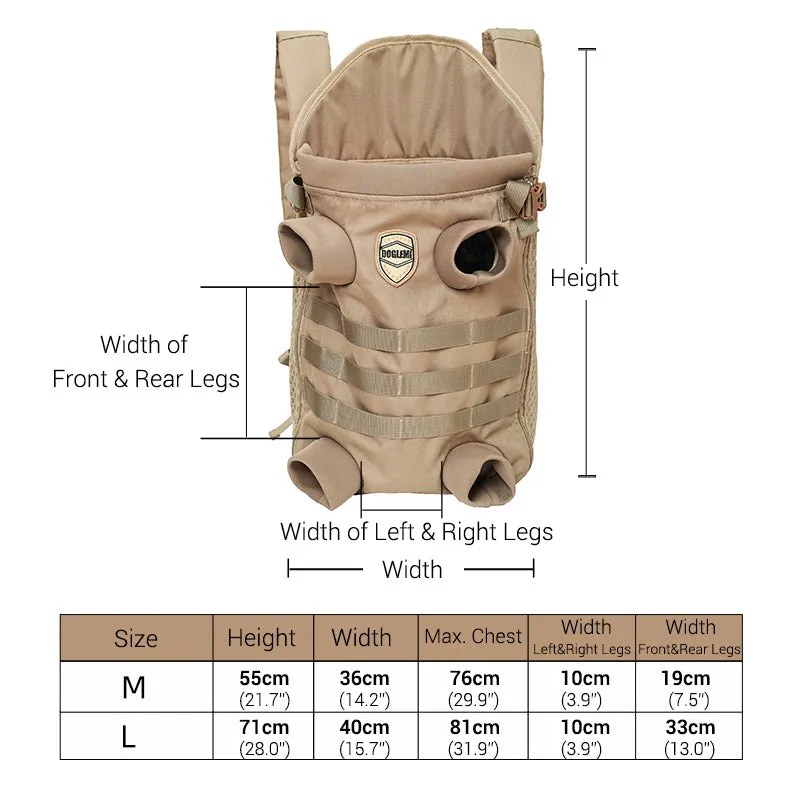 Frenchie Backpack Breathable Pet Carrier