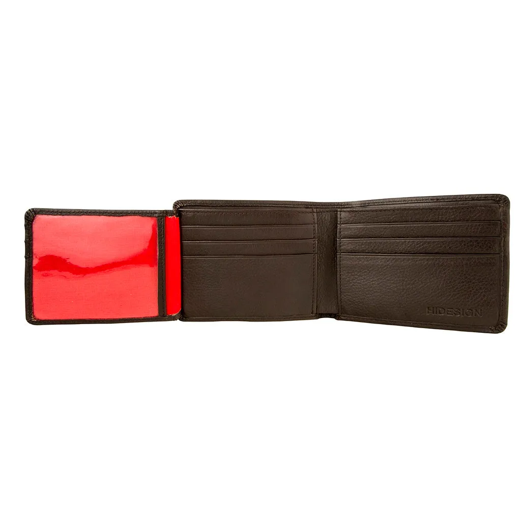 Hidesign Angle Stitch Leather Multi-Compartment Leather Wallet