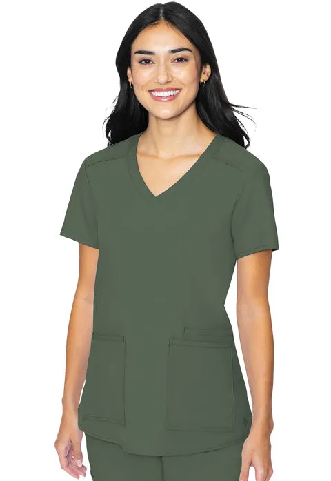 Insight by Med Couture Women's 3 Pocket Scrub Top MC2411