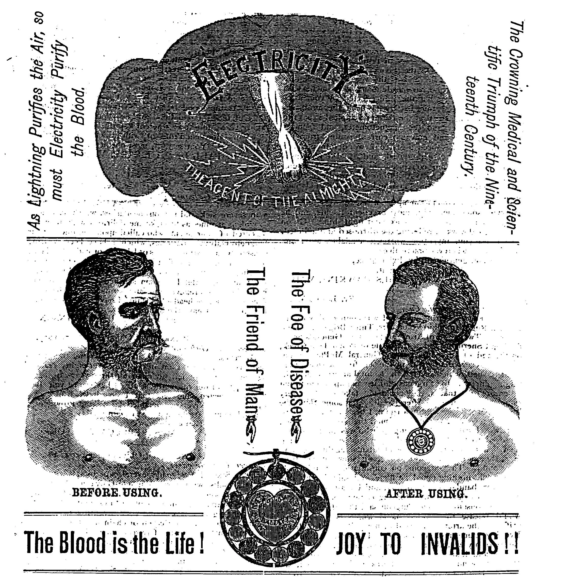 Late Victorian Dr Richardson’s Magneto Galvanic Battery Medallion