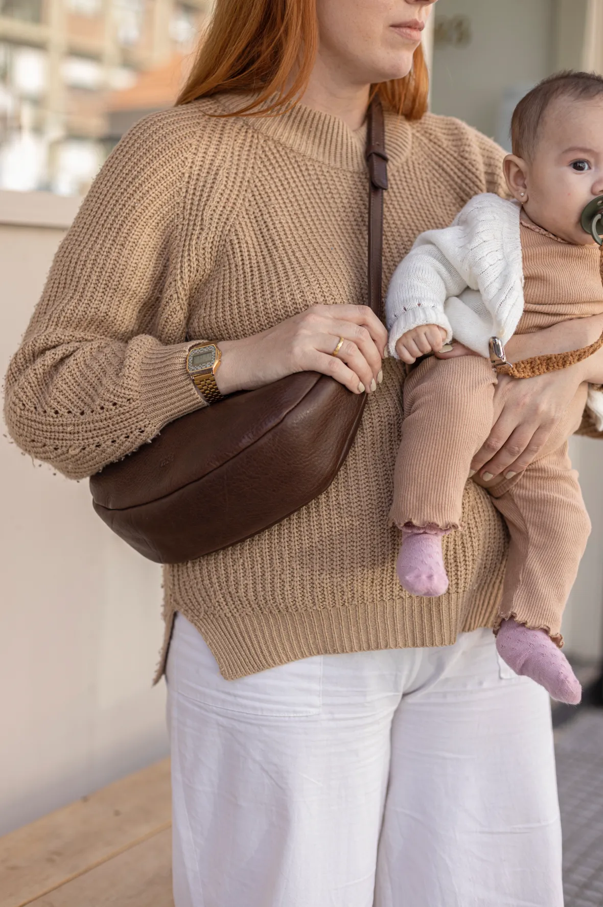 Leather Sling bag - Teca