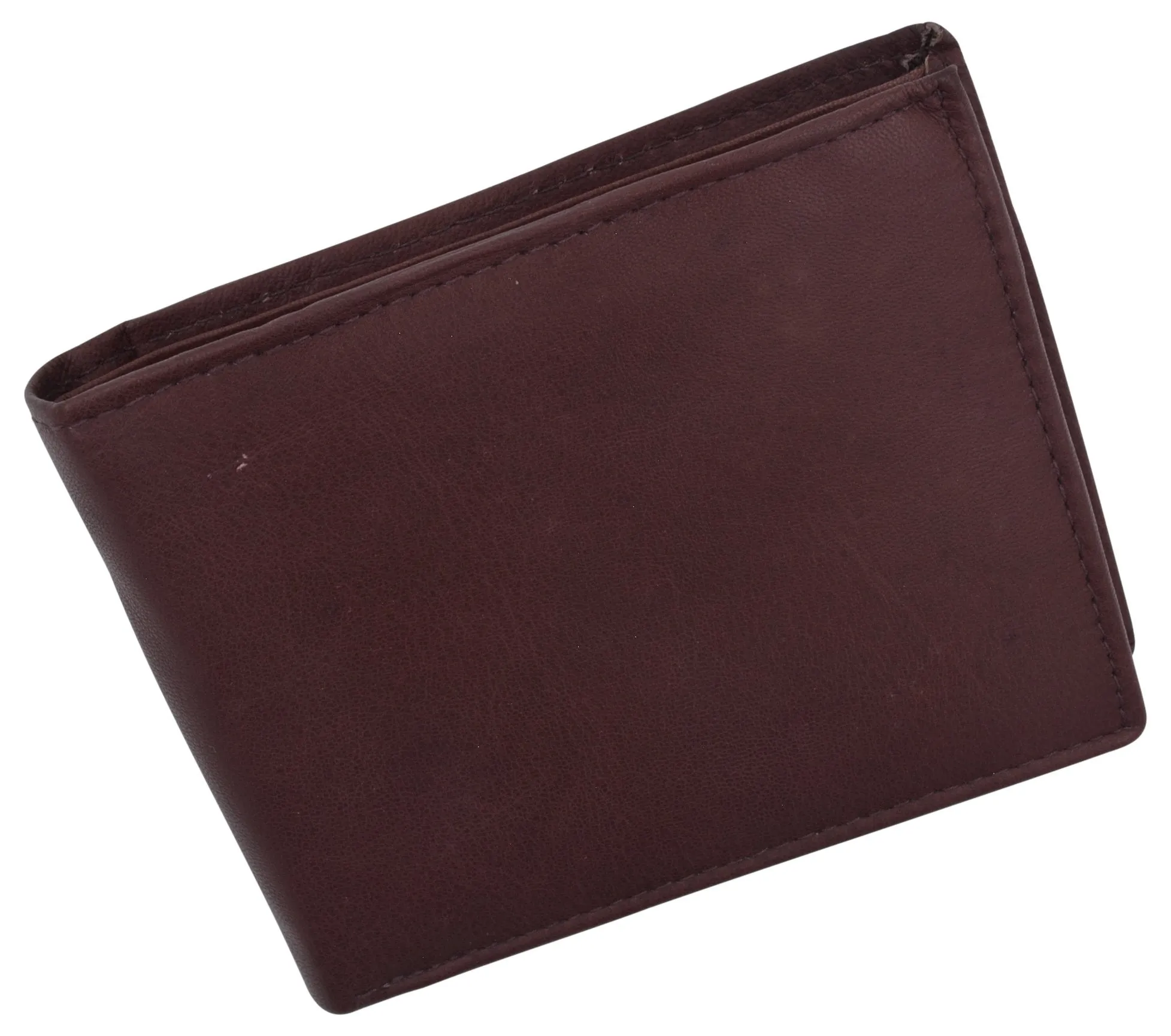 Men's Leather RFID Blocking Double Flap Up ID Windows Bifold Card Holder Wallet / RFID590GT