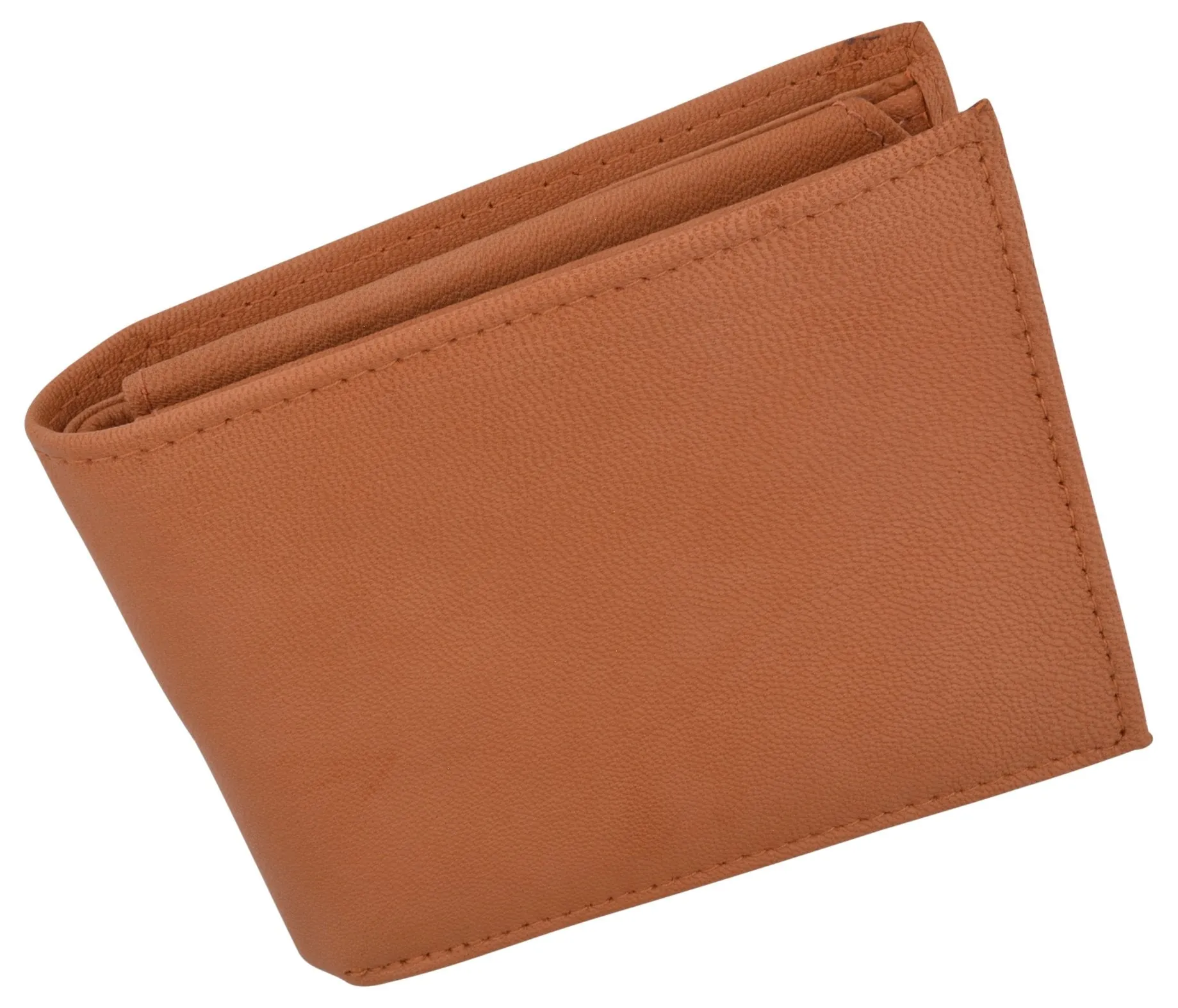 Men's Leather RFID Blocking Double Flap Up ID Windows Bifold Card Holder Wallet / RFID590GT