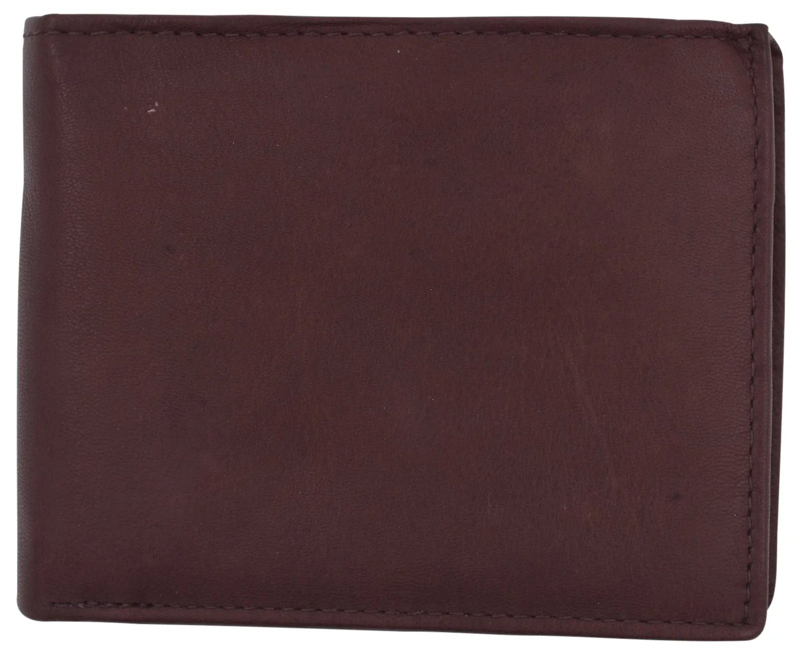 Men's Leather RFID Blocking Double Flap Up ID Windows Bifold Card Holder Wallet / RFID590GT