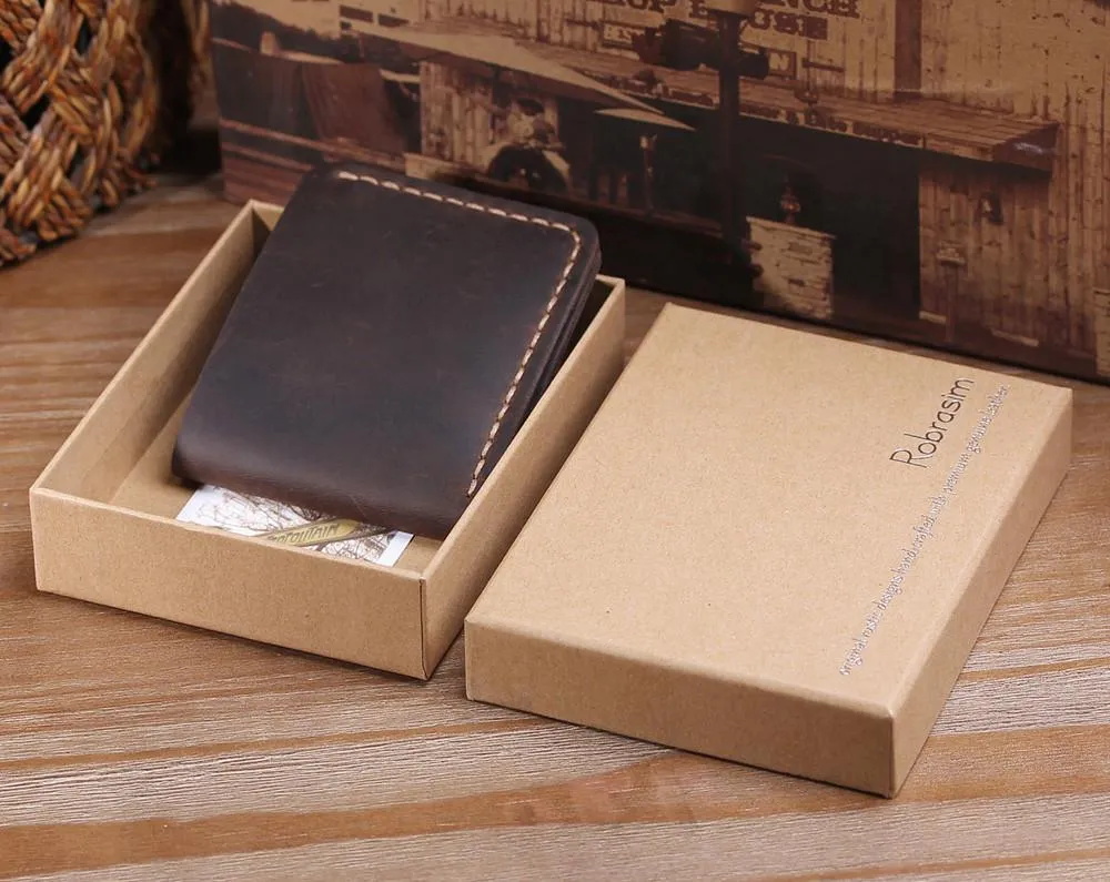 Minimalist Front Pocket Leather Card Holder