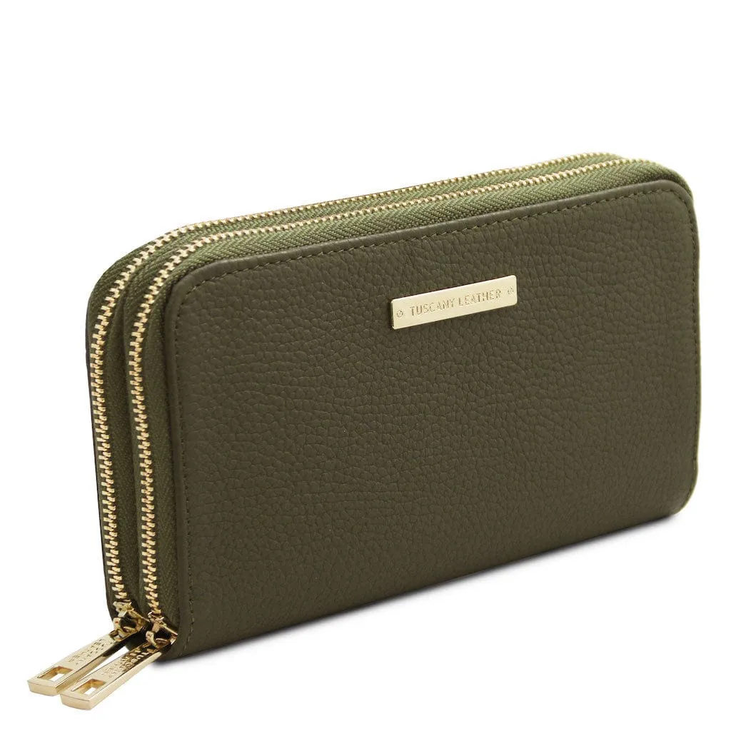 Mira - Double zip around leather wallet | TL142331