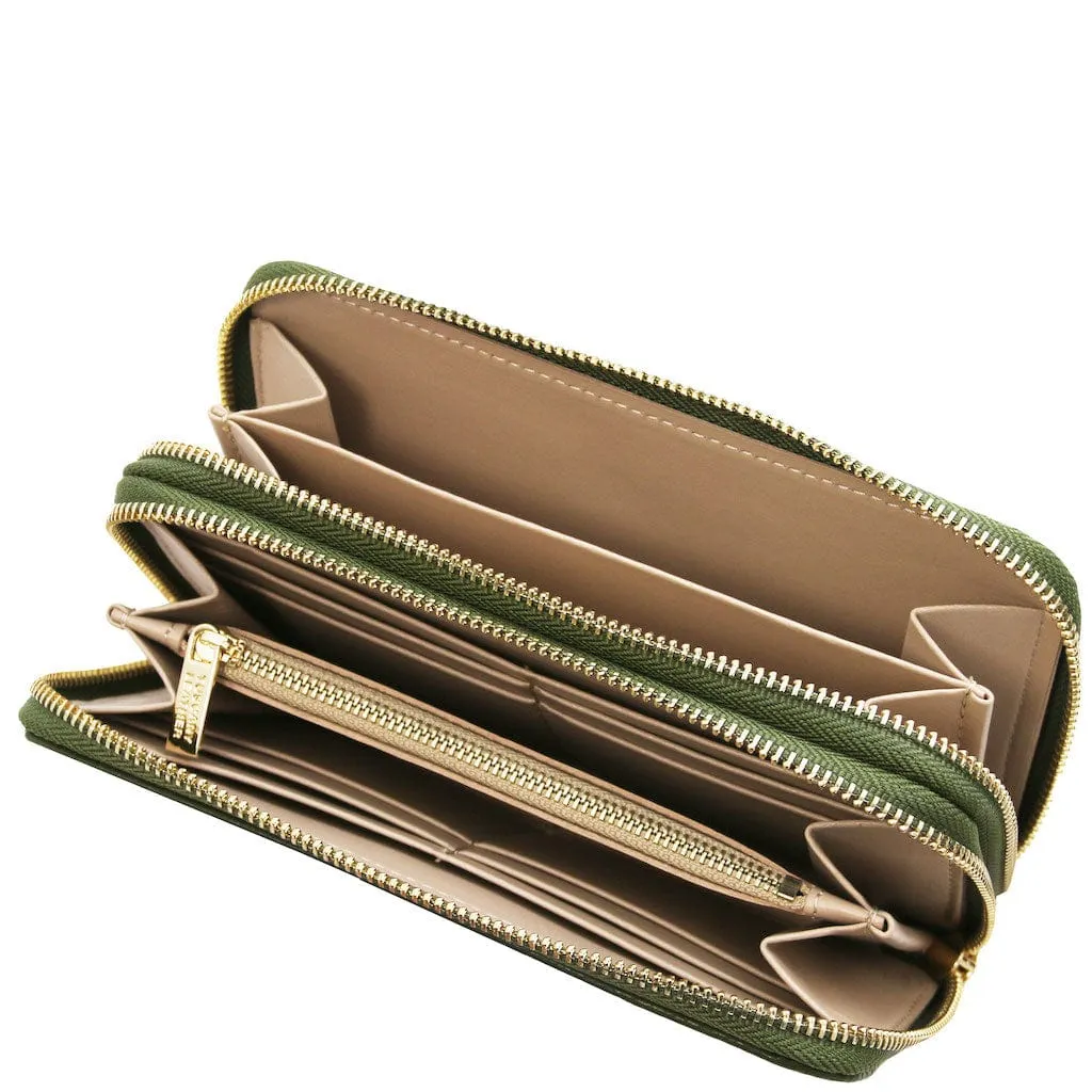 Mira - Double zip around leather wallet | TL142331