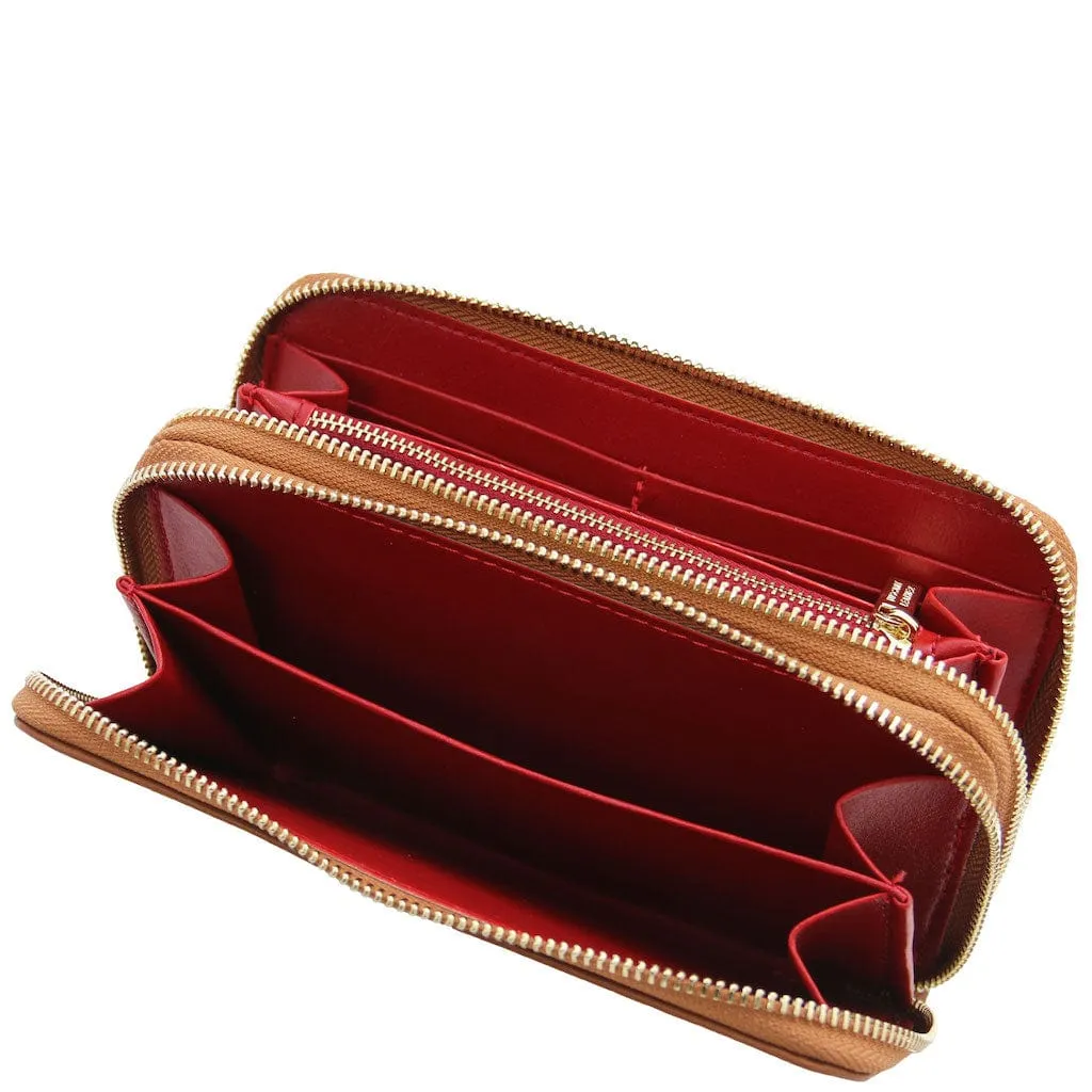 Mira - Double zip around leather wallet | TL142331