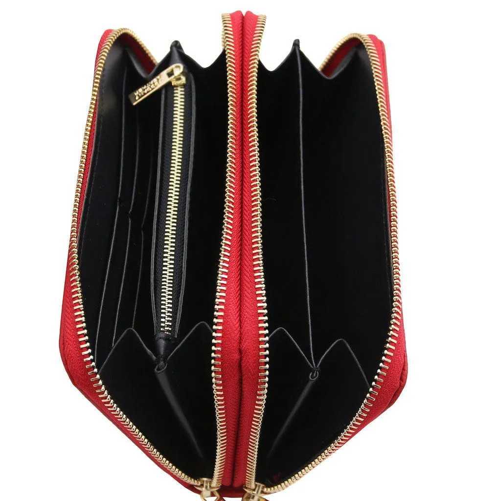 Mira - Double zip around leather wallet | TL142331