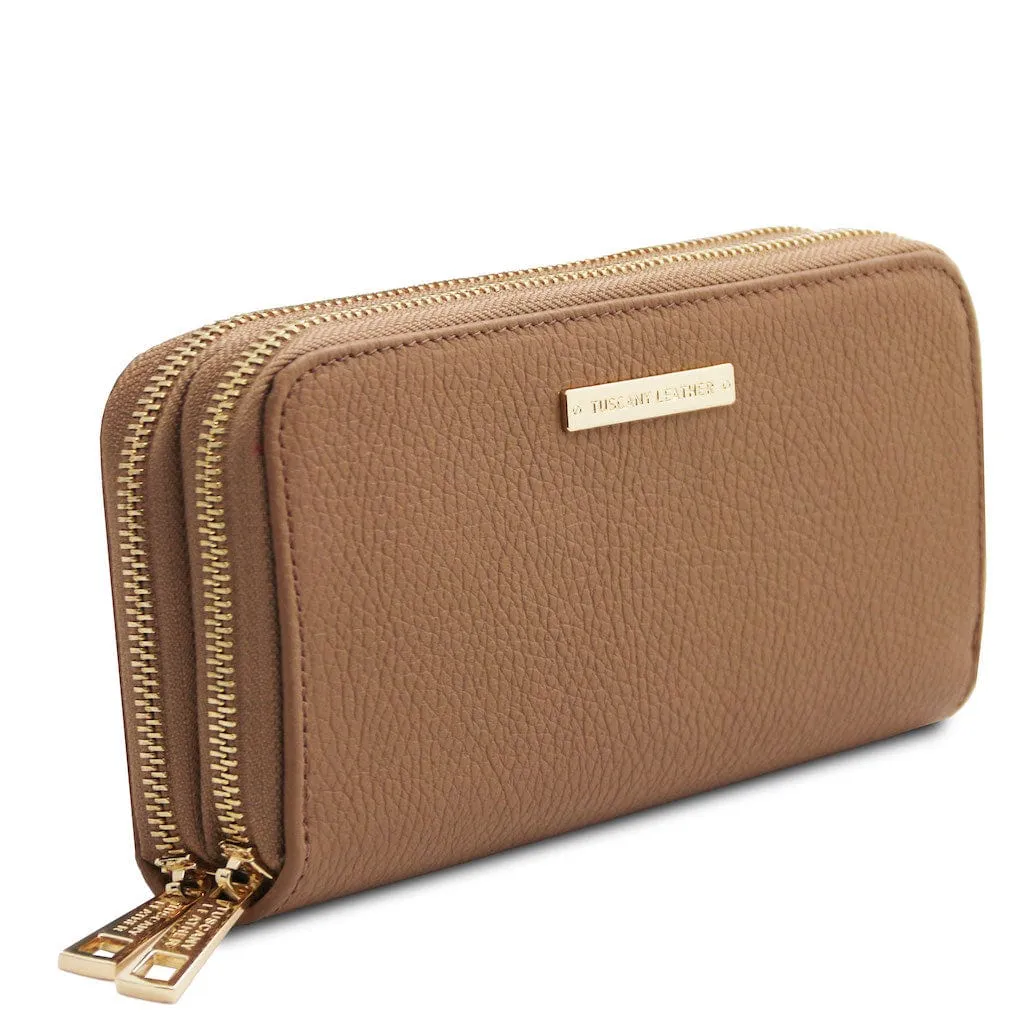 Mira - Double zip around leather wallet | TL142331