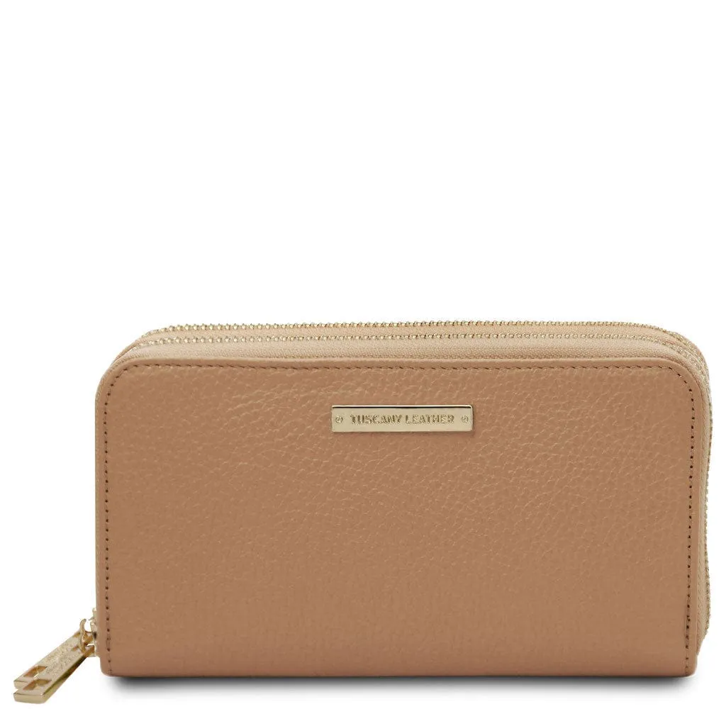 Mira - Double zip around leather wallet | TL142331