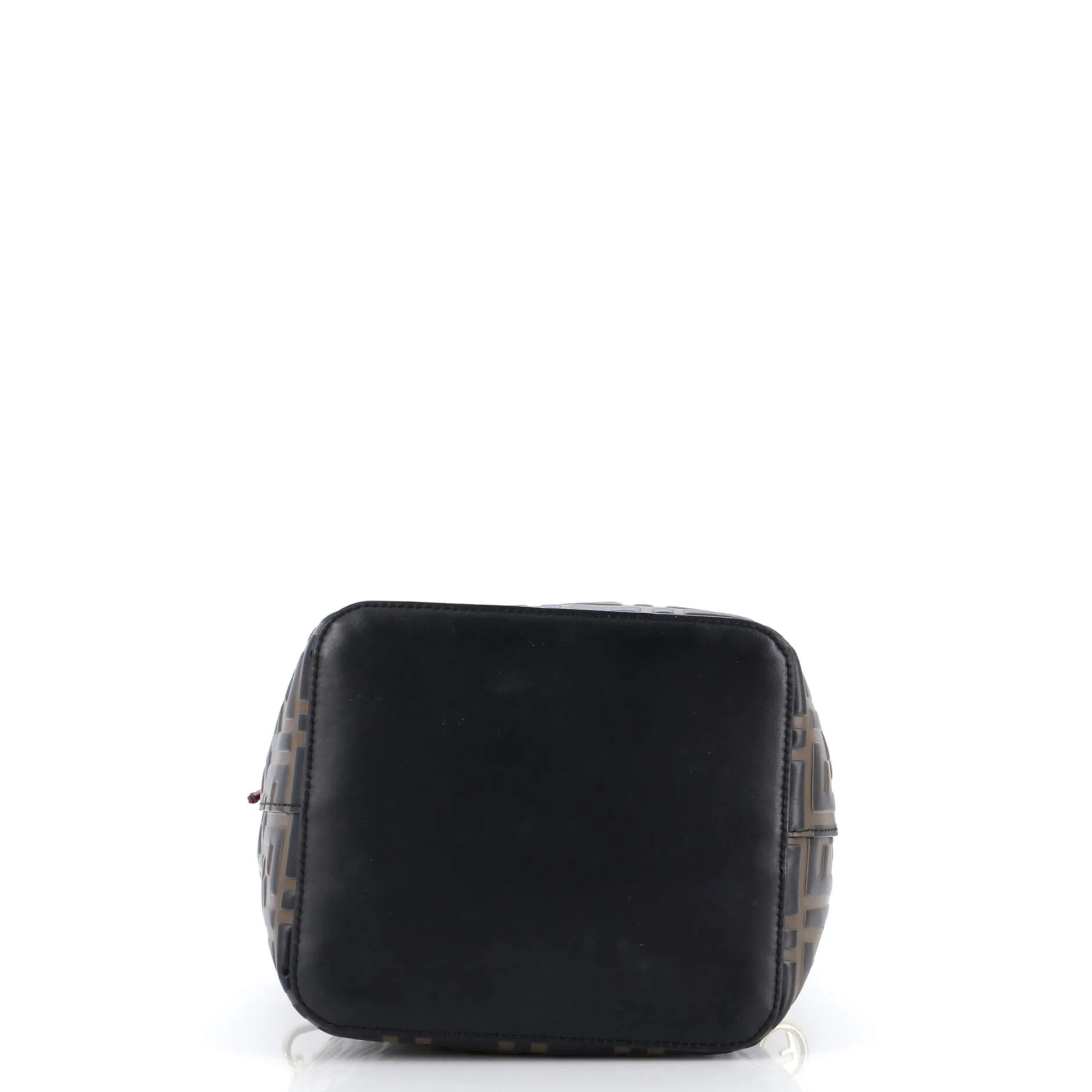 Mon Tresor Bucket Bag Zucca Embossed Leather Small