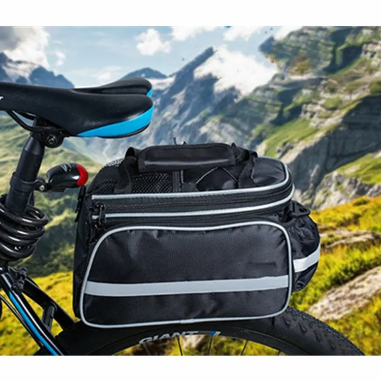 Mountain Bike Rear Shelf Bag Riding Bag Long And Short Distance Waterproof Pack(Red)