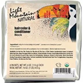 Natural Hair Color & Conditioner Black 16 Oz By Light Mountain