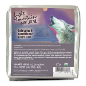 Natural Hair Color & Conditioner Bright Red 16 Oz By Light Mountain