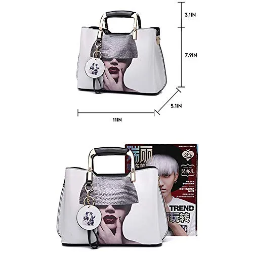 Nevenka Purses and Handbags for Women Top Handle Satchel Shoulder Bags Ladies Leather Totes (8)