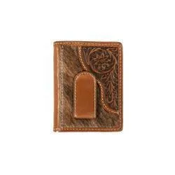 Nocona Men's Calf Hair Bifold Money Clip Wallet