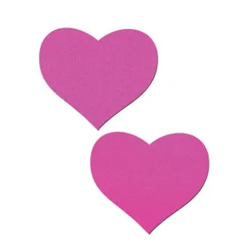Pastease - Basic Heart Black Light Reactive Pasties Nipple Covers