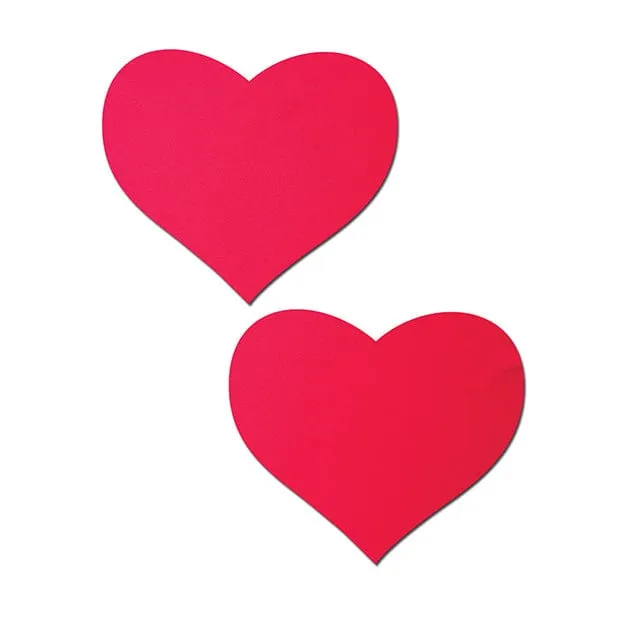 Pastease - Basic Heart Black Light Reactive Pasties Nipple Covers