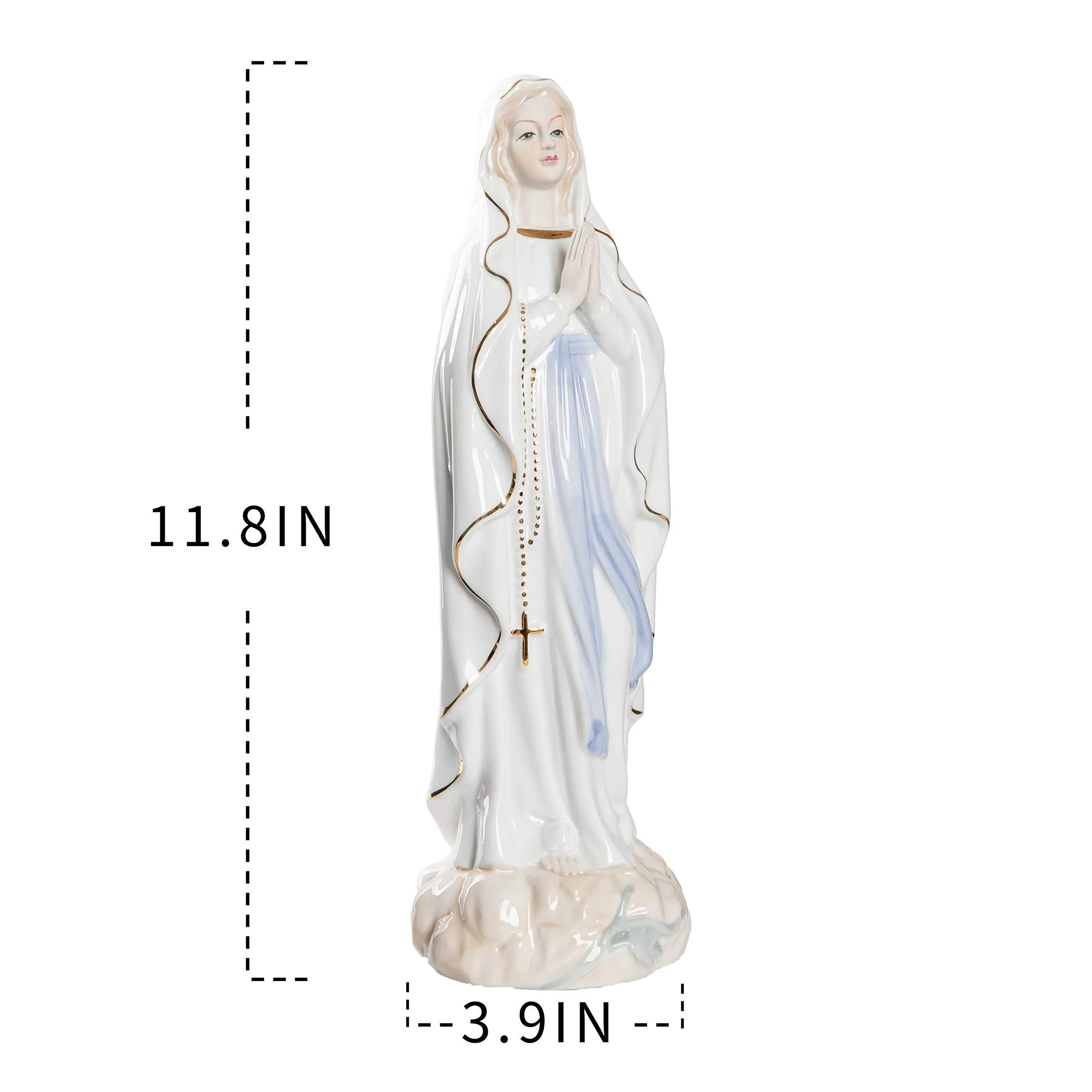 PAUL MAIER Virgin Mary, Mother Mary Statue Deramic Statue, is a Perfect for Parents and Friends Who Love Religious Inspiration (11.83.9)