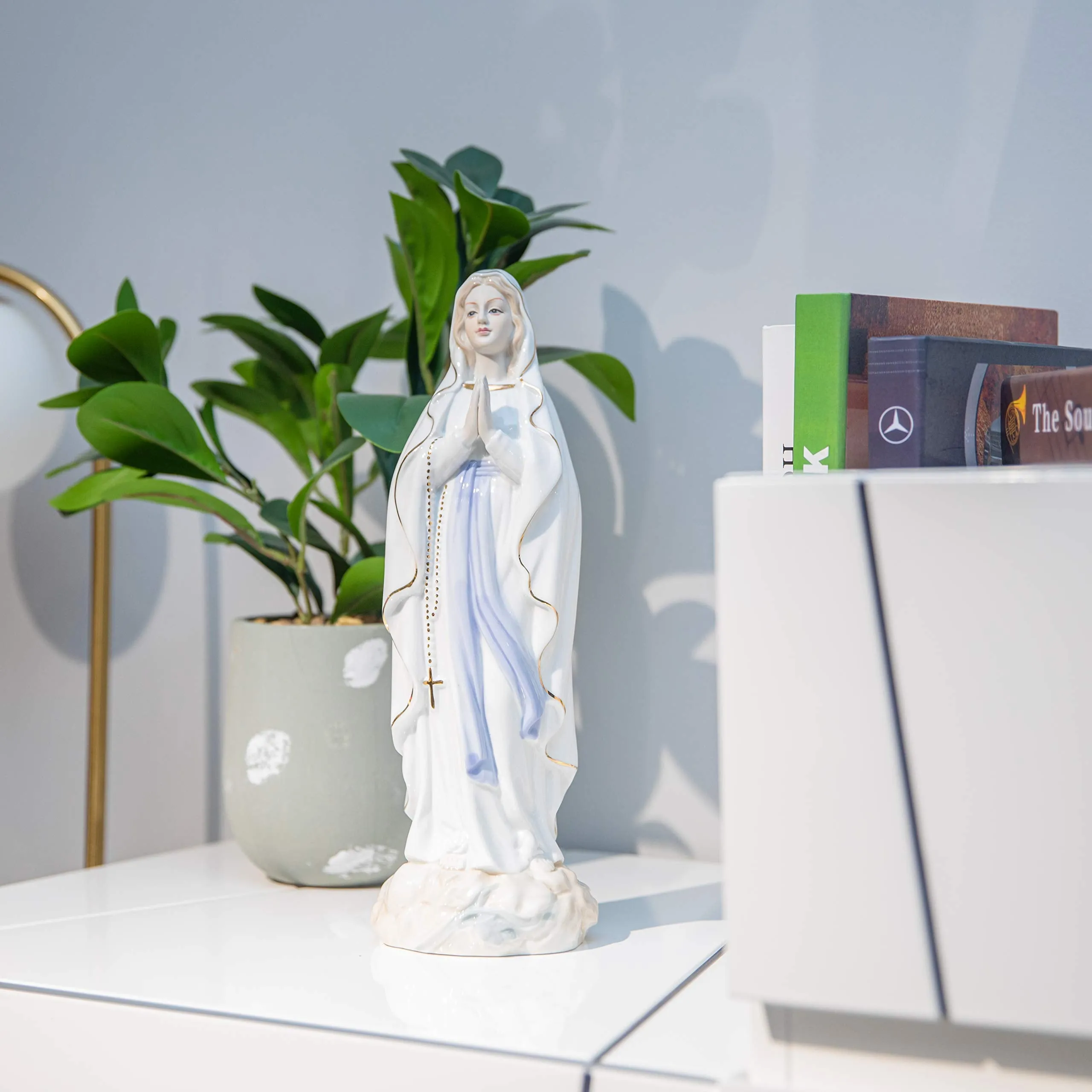 PAUL MAIER Virgin Mary, Mother Mary Statue Deramic Statue, is a Perfect for Parents and Friends Who Love Religious Inspiration (11.83.9)