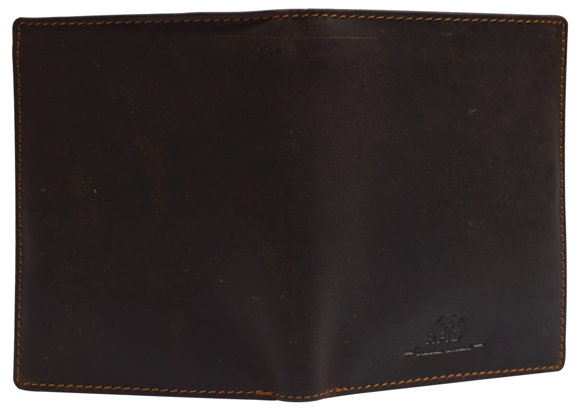 RFID Blocking Bifold Hipster Multi Credit Card ID Holder Wallet Vintage Leather by Cazoro