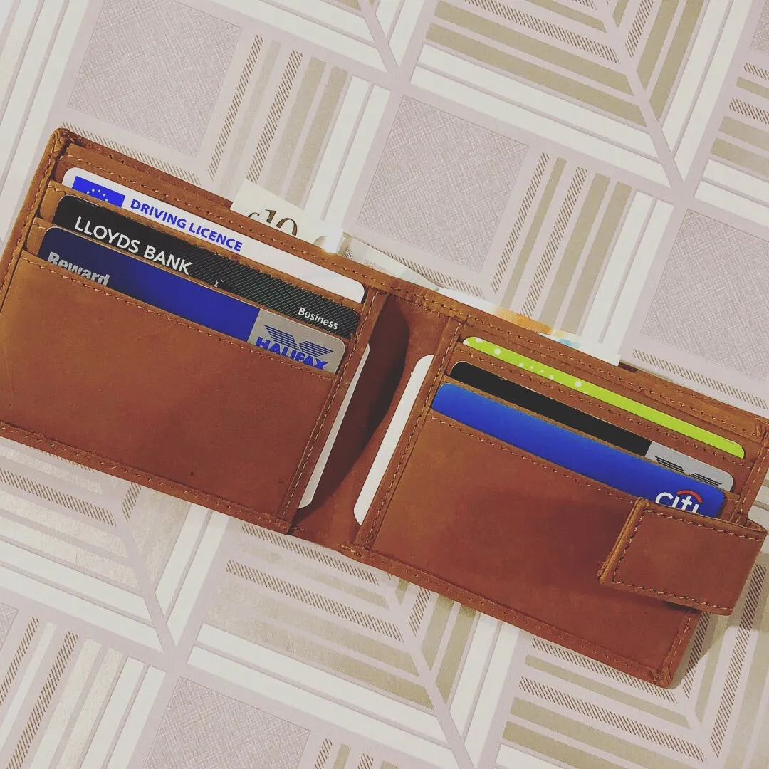 RFID Slim Bifold Leather Wallet #GW840