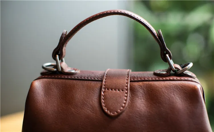 Small Leather Doctors Bag Purses For Women