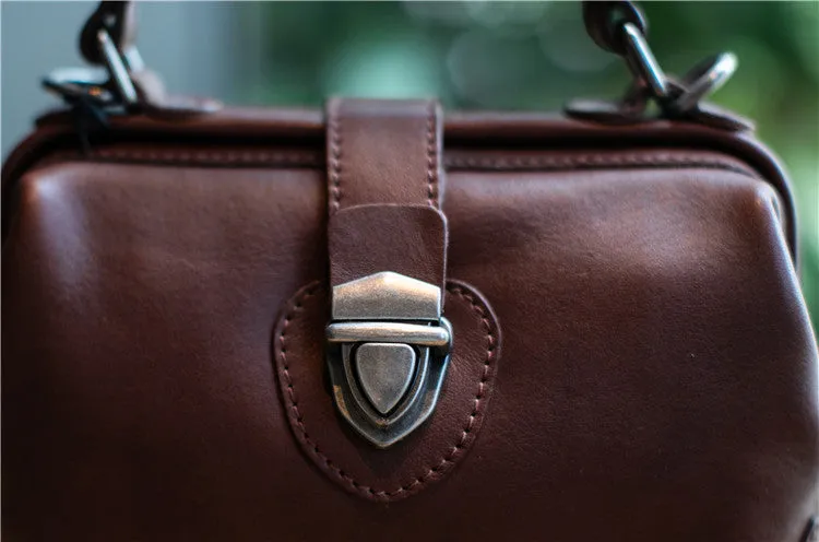 Small Leather Doctors Bag Purses For Women