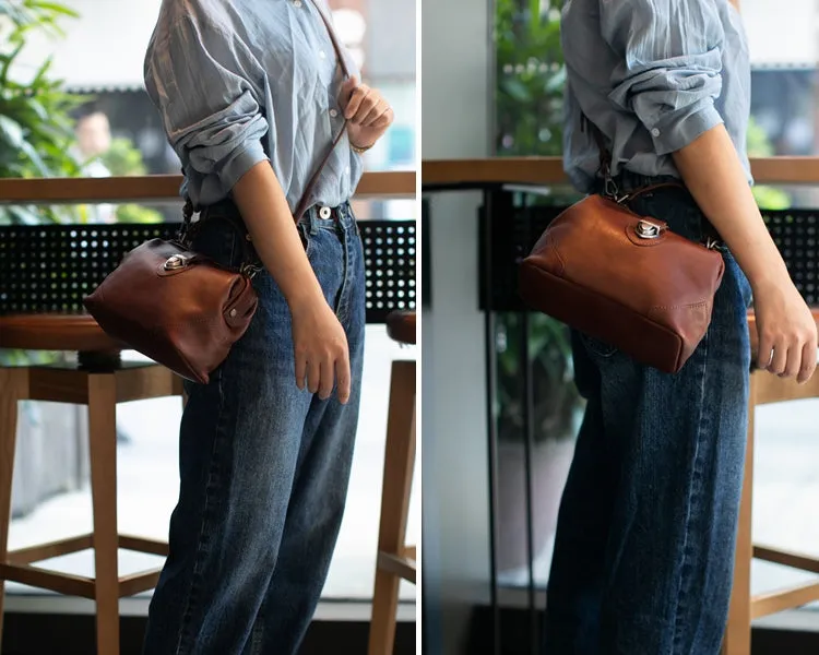 Small Leather Doctors Bag Purses For Women