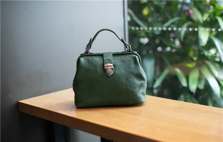 Small Leather Doctors Bag Purses For Women