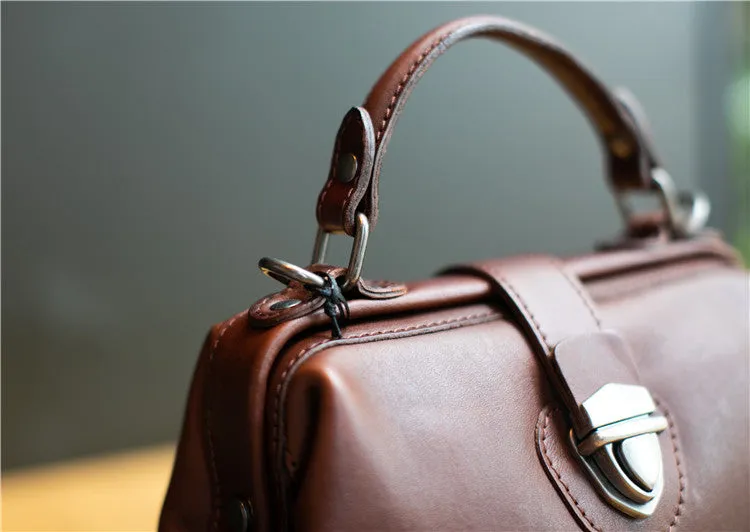 Small Leather Doctors Bag Purses For Women