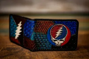 Steal Your Face - GD Patchwork - Tooled Leather Wallet