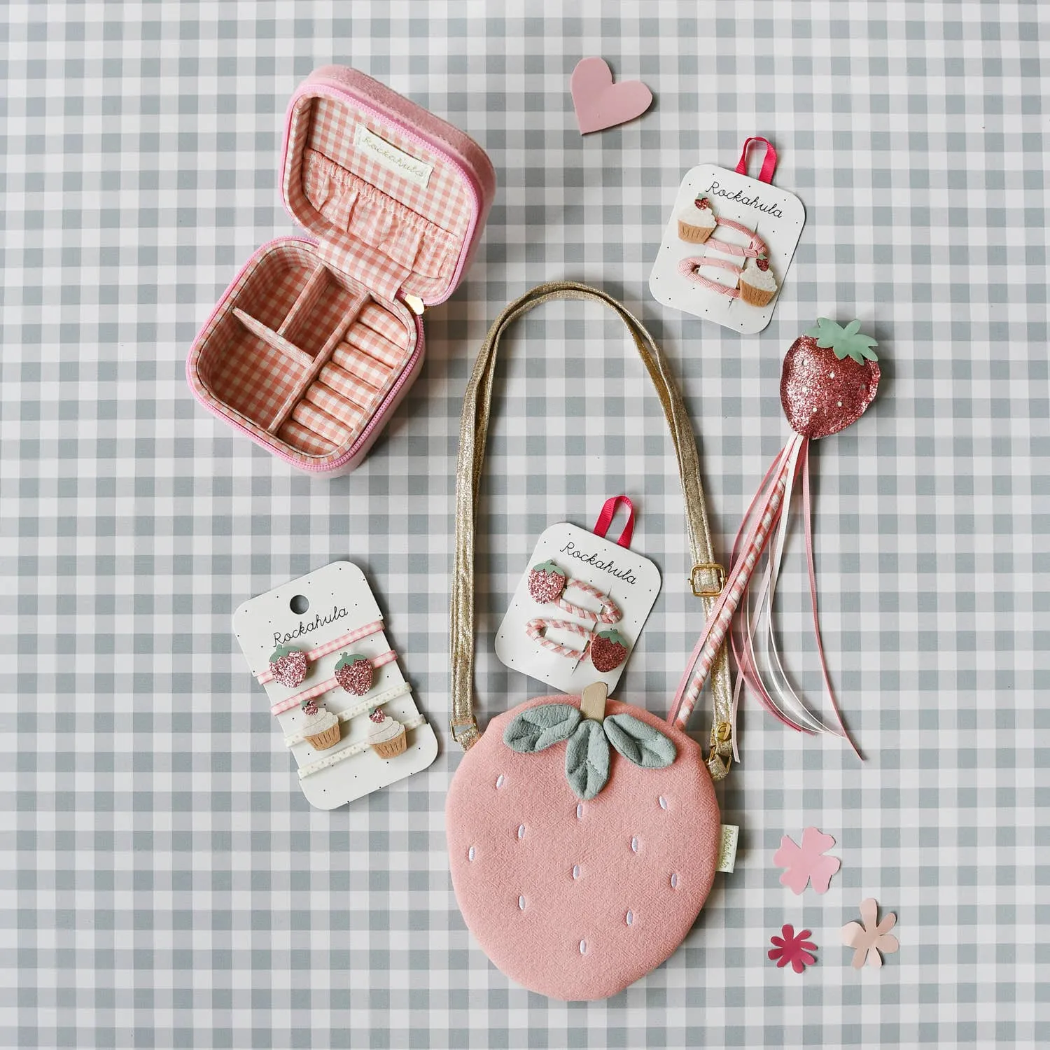 Strawberry Shortcake Hair Clips
