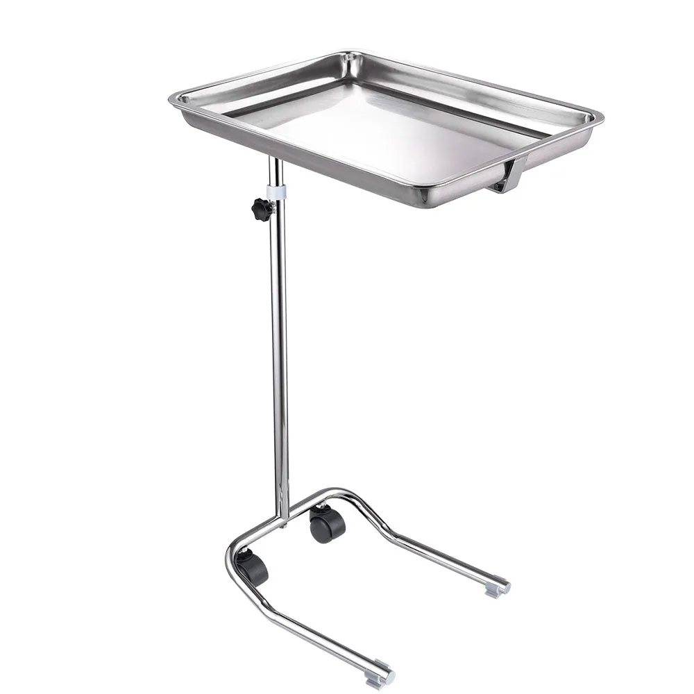 TheLAShop Mayo Instrument Stand with Removable Tray Single Post